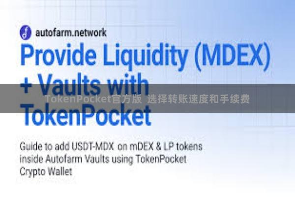 TokenPocket官方版  选择转账速度和手续费
